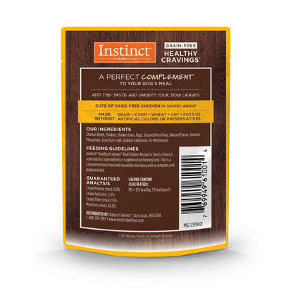 Instinct - Healthy Cravings Wet Pouch For Dogs - Real Chicken Recipe