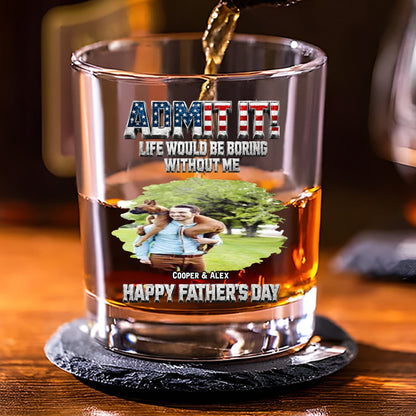 Unforgettable Dog Photo - Personalized Whiskey Glass