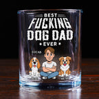 Dog Dad Champion - Personalized Whiskey Glass