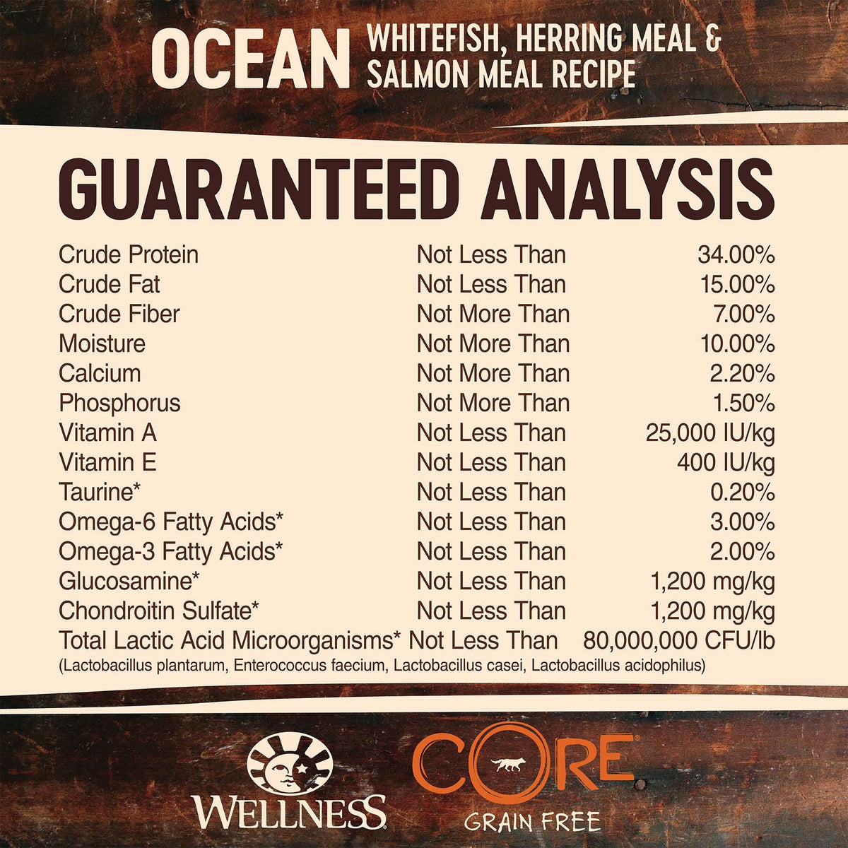 Wellness Core Dry Dog Food Grain Free Ocean: Whitefish, Herring & Salmon