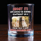 Admit Photo - Personalized Whiskey Glass