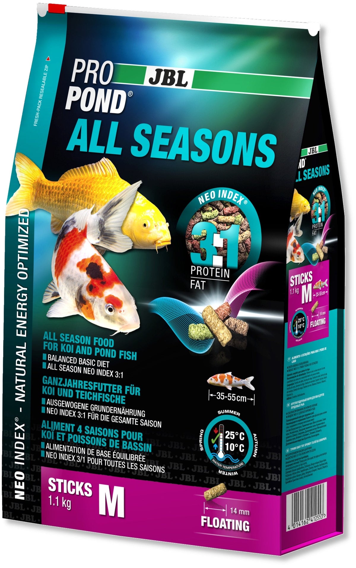 JBL ProPond All Seasons Sticks (M pellet) (1.1 / 5.8kg)