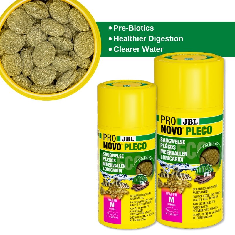 JBL ProNovo Pleco Wafer M/XL (Plecos Food With Natural Wood Fibres)