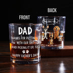We Woof You With Love Pet Version - Personalized Whiskey Glass
