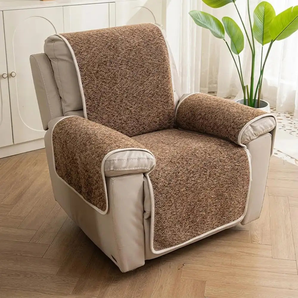 Jacquard Chenille Anti-Scratch Non-Slip Recliner Couch Cover - Chic