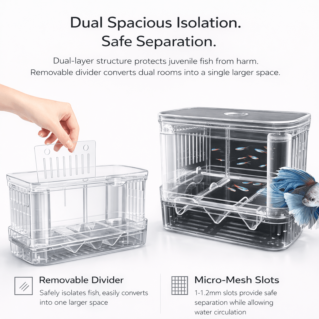 Jeneca Fish Hatchery FH-D - Aquarium Breeding Isolation Box Fry Hatchery Baby Fish Shrimp Tank Divider