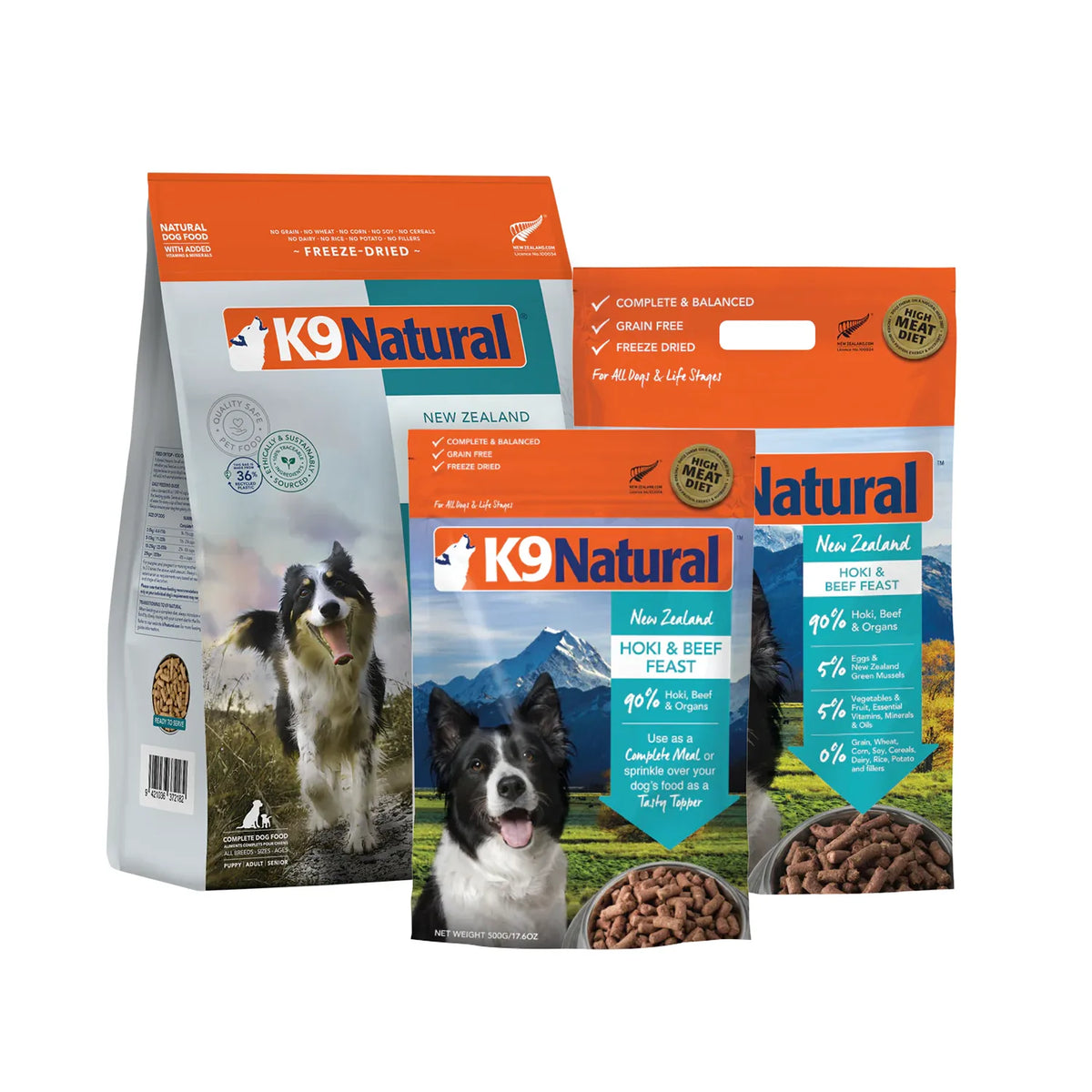 K9 Natural Freeze Dried Dog Food - Hoki & Beef Feast