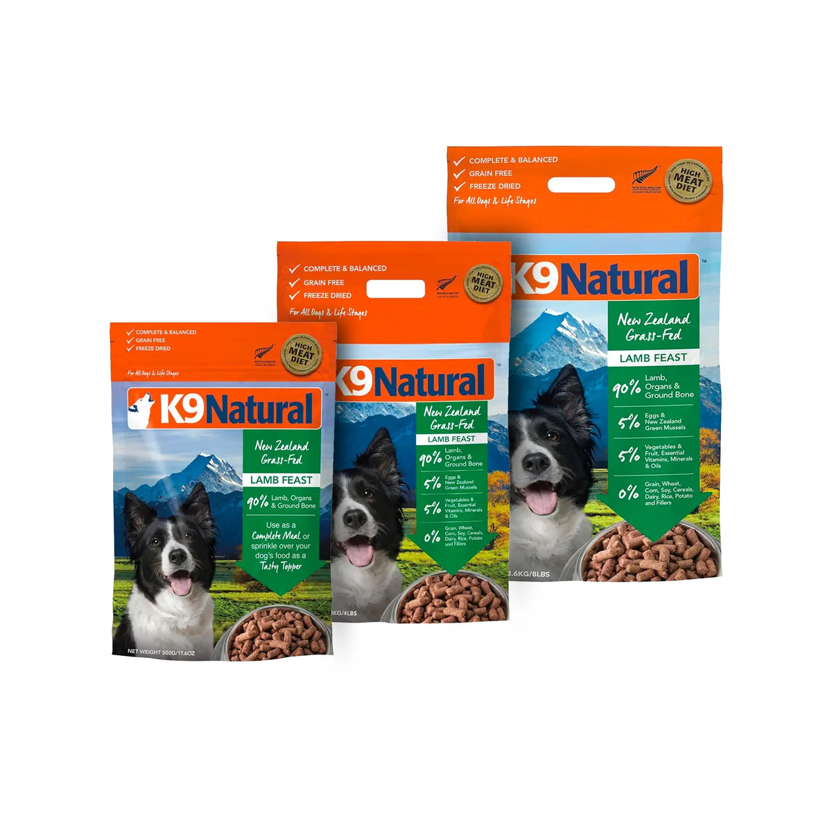 K9 Natural Freeze Dried Dog Food - Lamb Feast