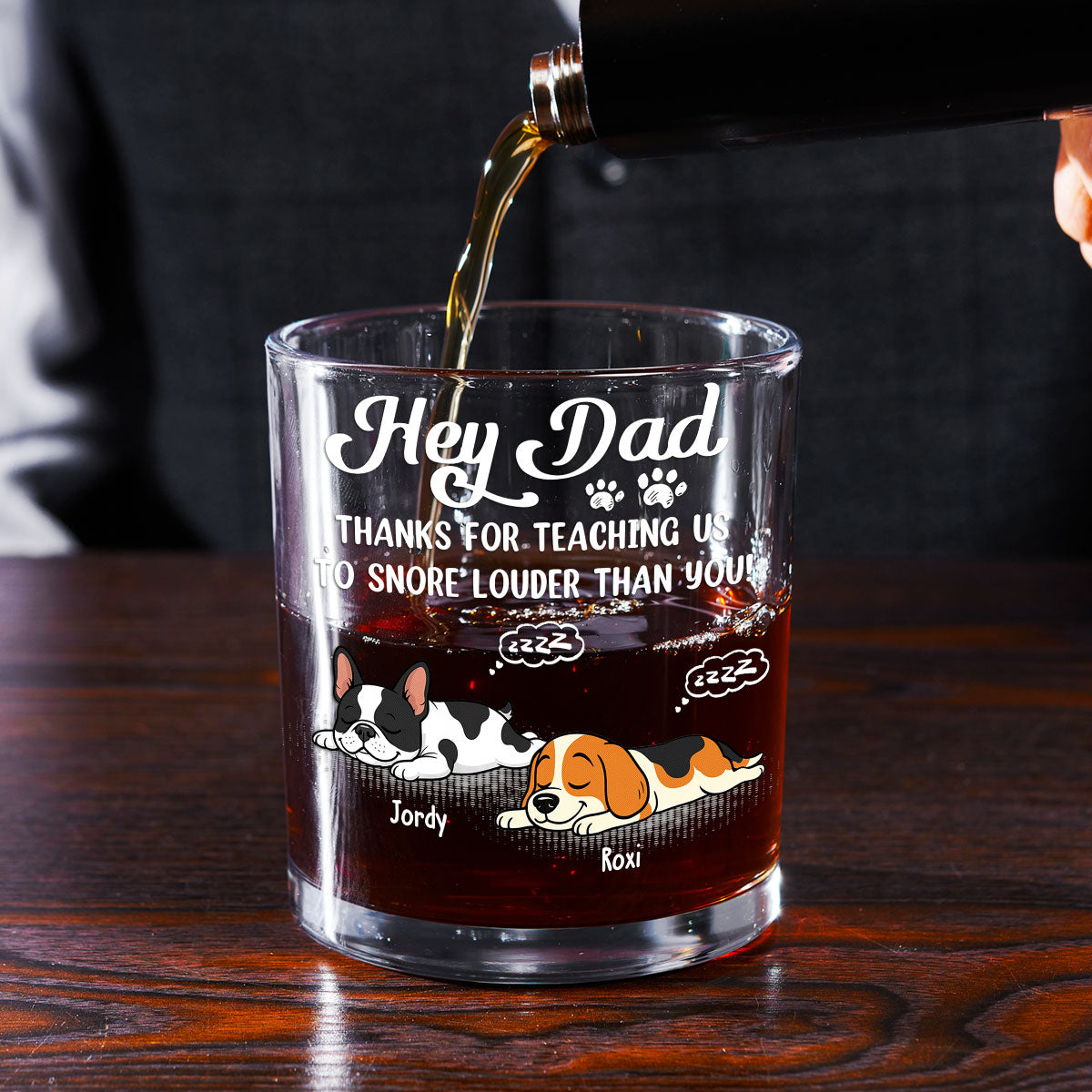 You Taught Me This - Personalized Whiskey Glass
