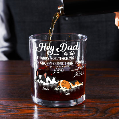 You Taught Me This - Personalized Whiskey Glass