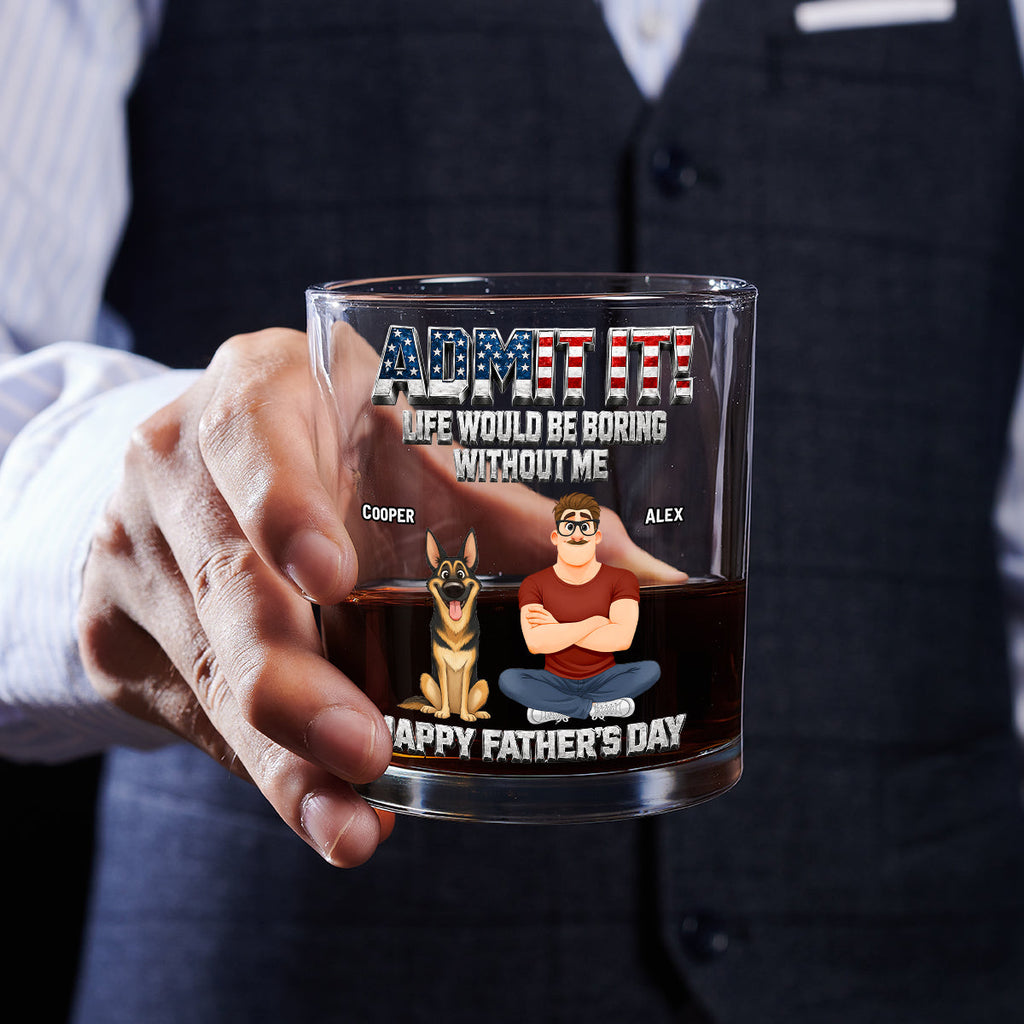 Unforgettable Dog - Personalized Whiskey Glass