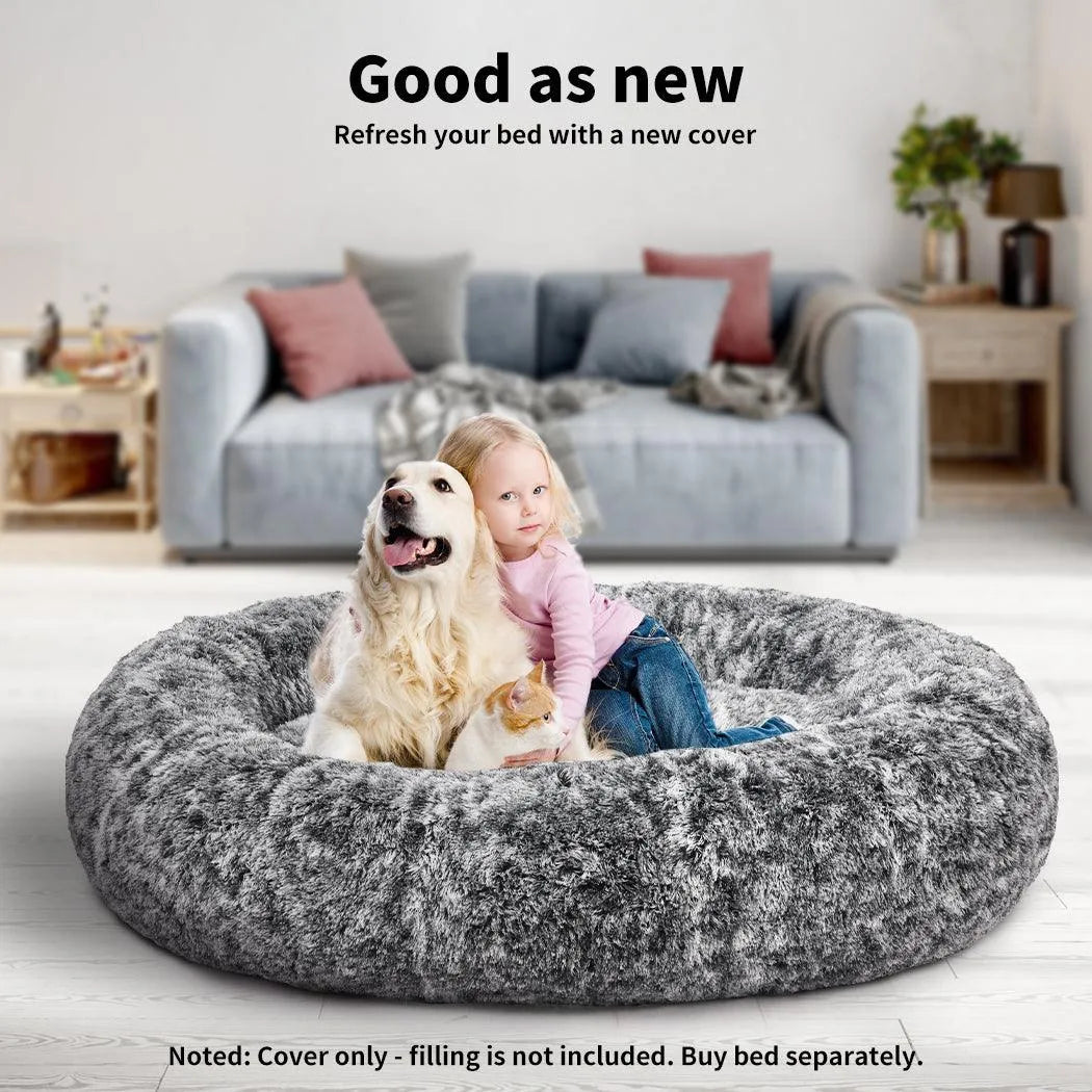 Premium Calming Pet Bed with Removable Cover