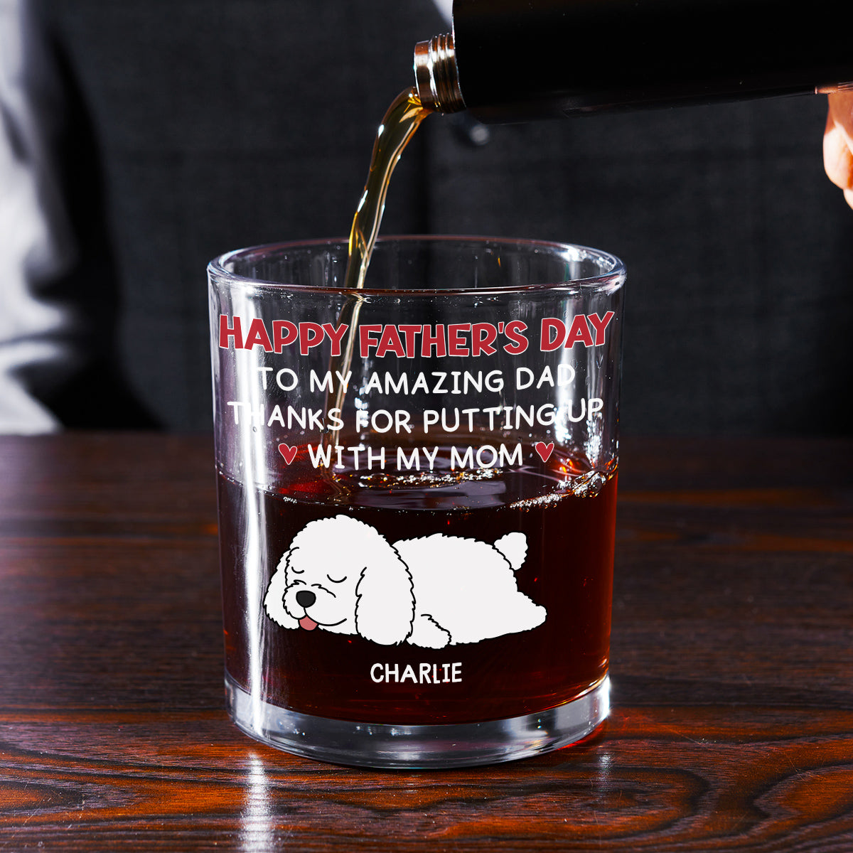 Putting Up With Version 2 - Personalized Whiskey Glass