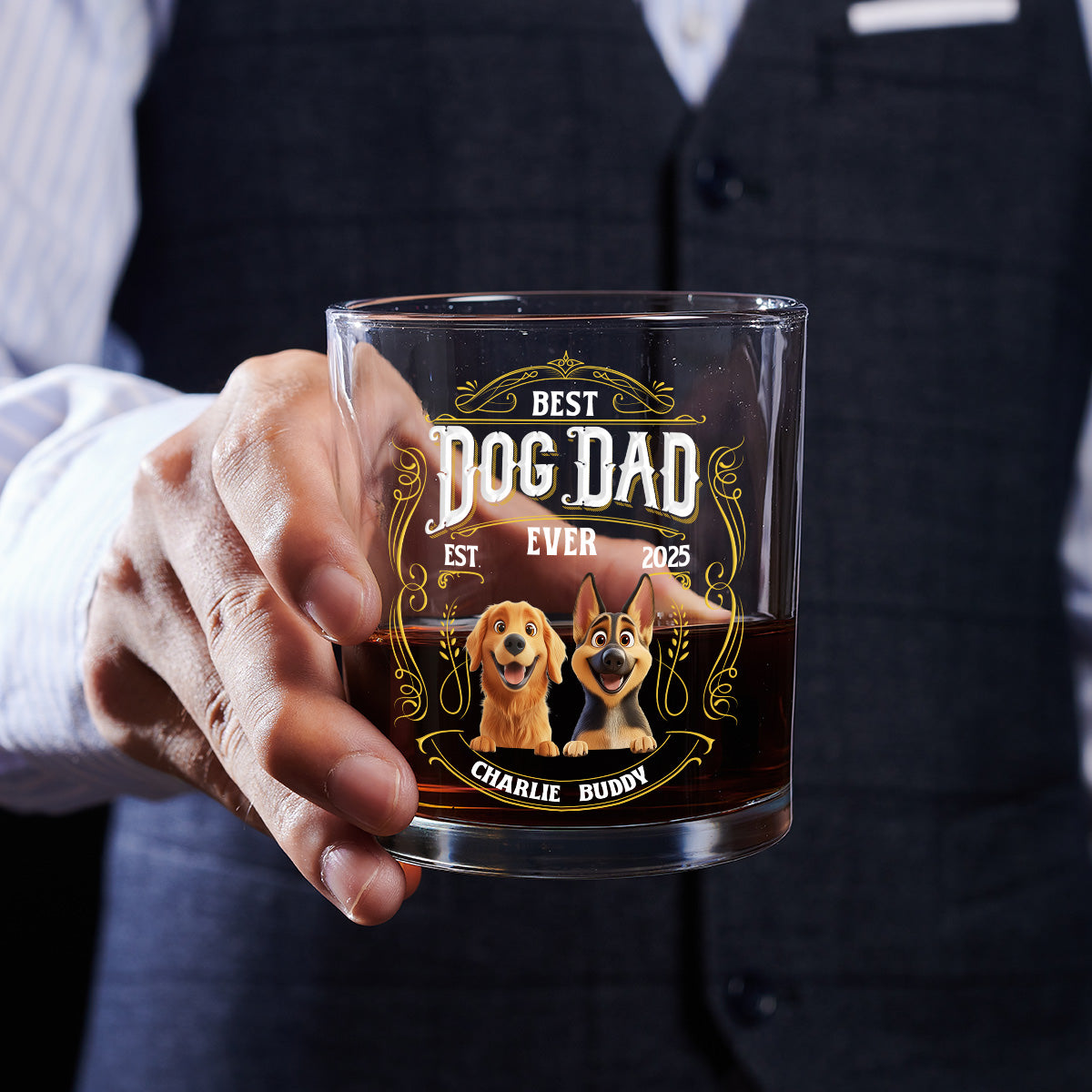 Whiskey Logo - Personalized Whiskey Glass