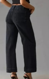 🔥Buy 2 Free Shipping✈️Tummy Control Cropped Wide-Leg Jeans