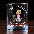 Very Distracted By - Personalized Whiskey Glass