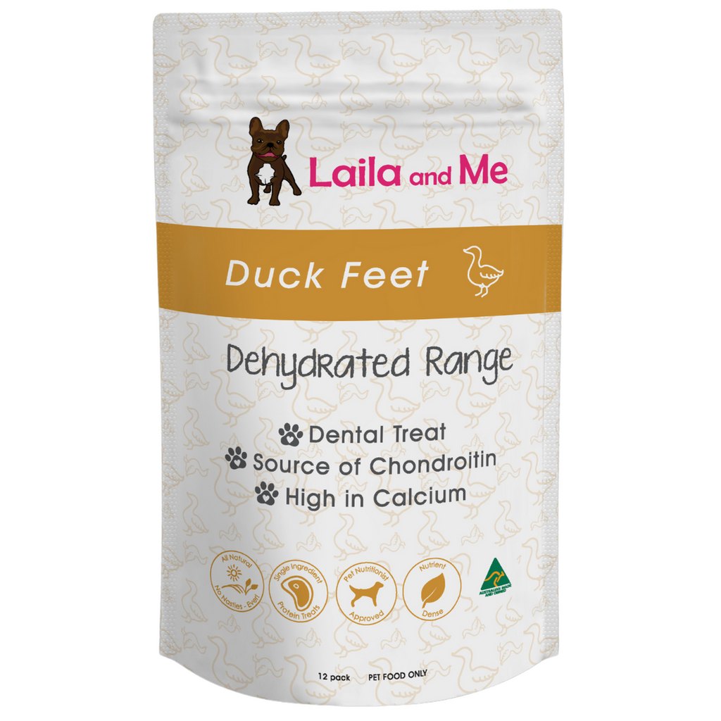 Laila & Me Dehydrated Range Dog Treats Duck Feet Crunchy