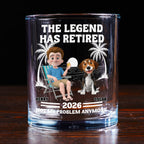Not My Problem Dad Ver - Personalized Whiskey Glass