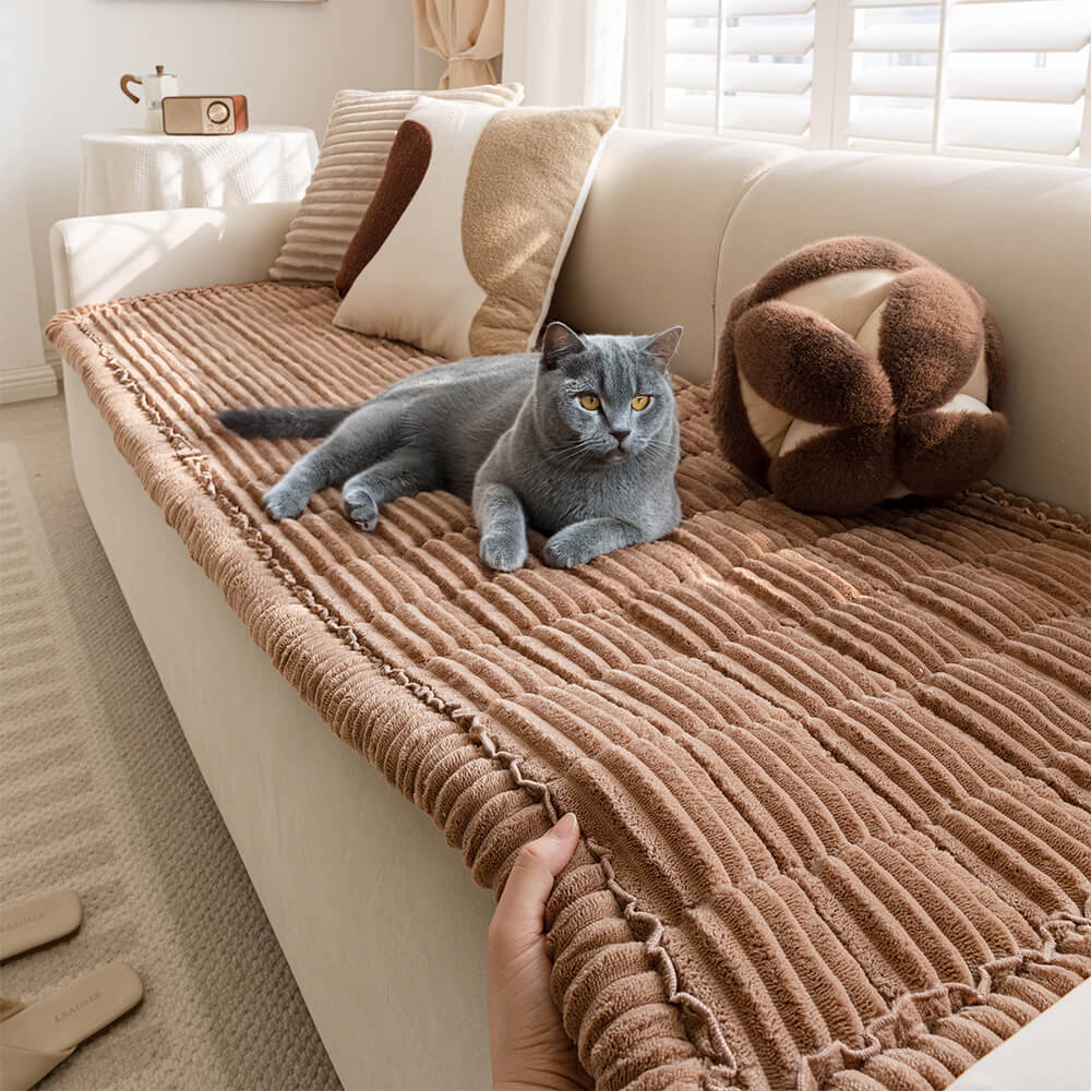 Lazy Soft Flannel Breathable Pet Mat Non-slip One-Piece Couch Covers