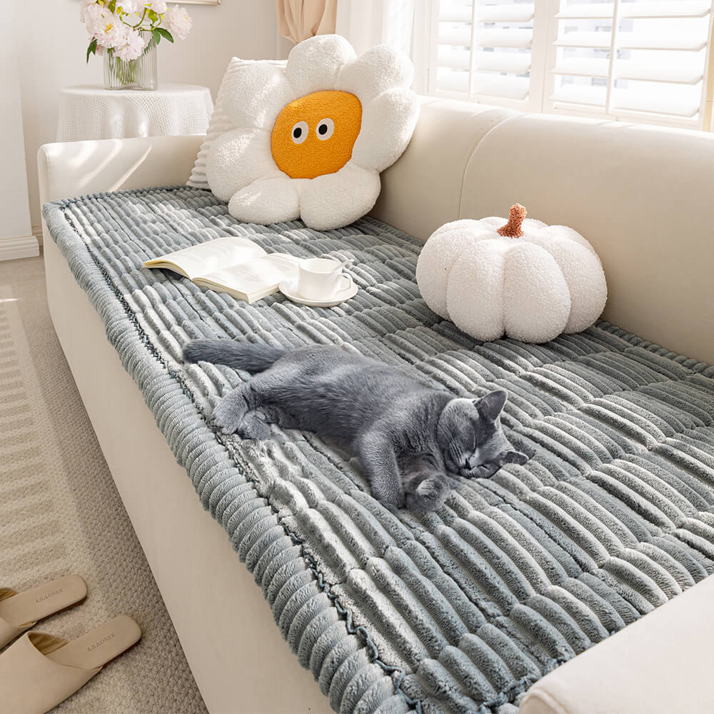 Lazy Soft Flannel Breathable Pet Mat Non-slip One-Piece Couch Covers