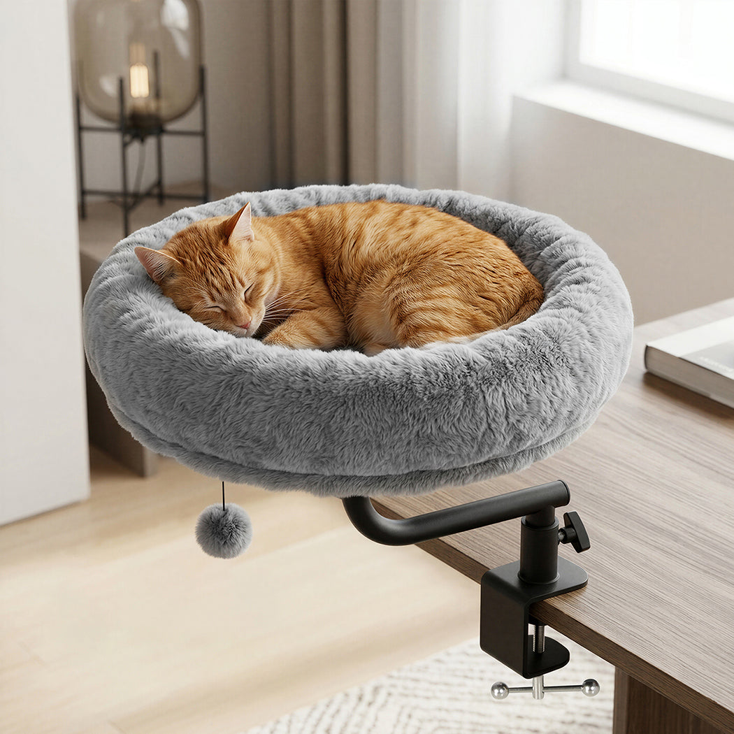 360° Rotating Cat Bed Hammock Hanging Cozy Washable Removable Breathable