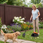 Pooper Scooper Rake Kit Long Handle Dog Poop Picker Easy Pickup Outdoor