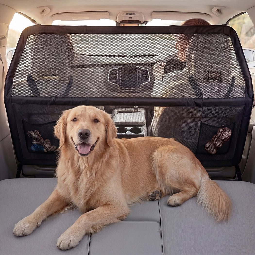 Dog Car Barrier Guard Back Seat Safety Protector Mesh Net Pet Dividers