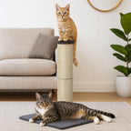 Cat Scratcher Scratching Post Natural Sisal Kitten Higher Stable Base 74cm