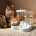 Automatic Pet Feeder Water Dispenser Set 3.2L Cat Dog Gravity Food Bowl