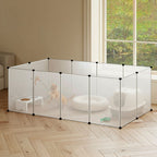 Pet Playpen12 Panels Portable Plastic Small Animal Rabbit Guinea Pig Pen