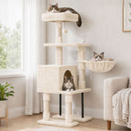 Cat Tree Cat Tower Multi-Level Cat Bed Cat Scratching Post 125cm