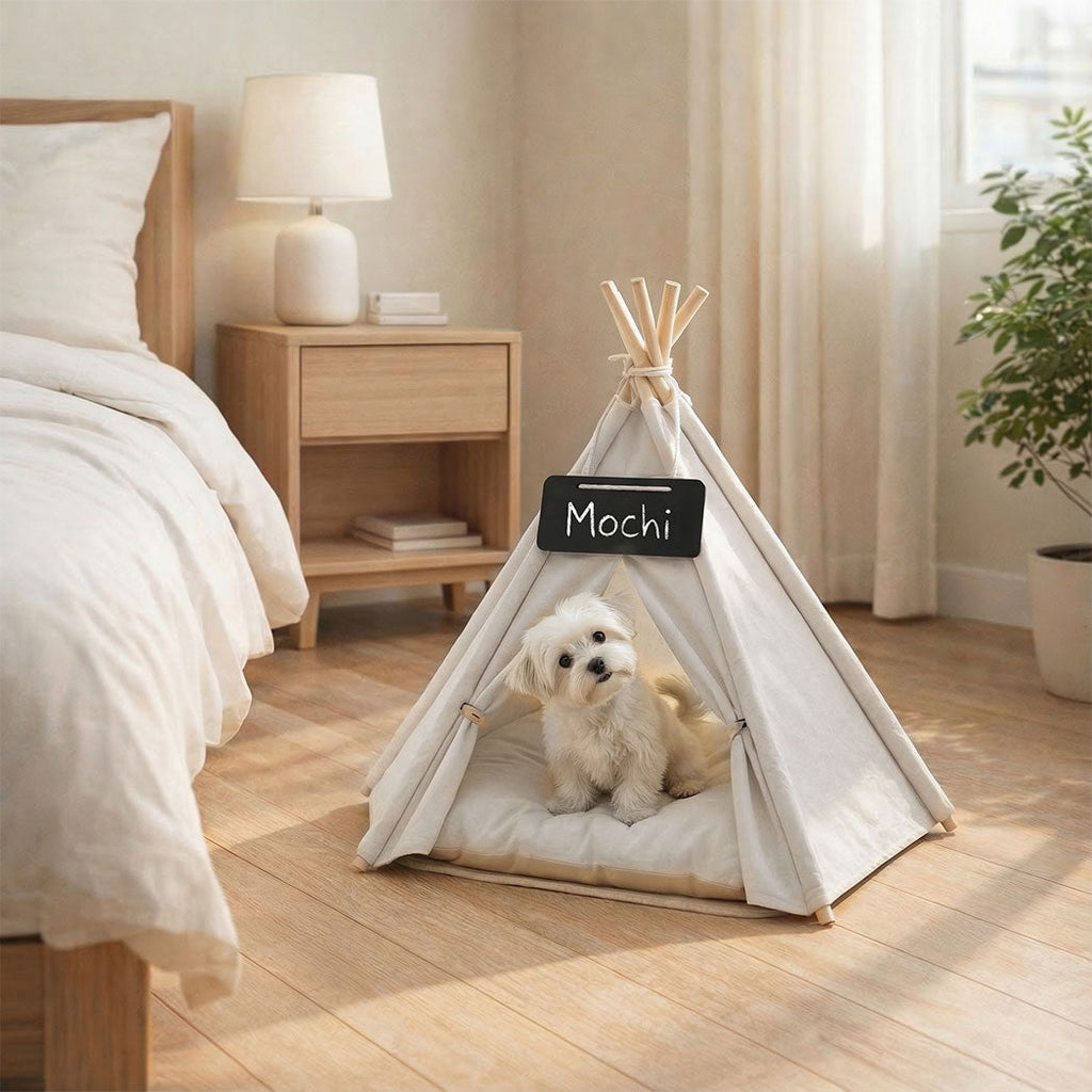 Pet Tent Puppy Dog Bed Tent Washable Tent Bed Cushion Indoor Pet House