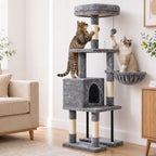 Cat Tree Cat Tower Multi-Level Cat Bed Cat Scratching Post 125cm