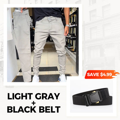 🖤New Year 50% OFF 🖤 Men’s Casual Slim-Fit Solid Color Pants❄️