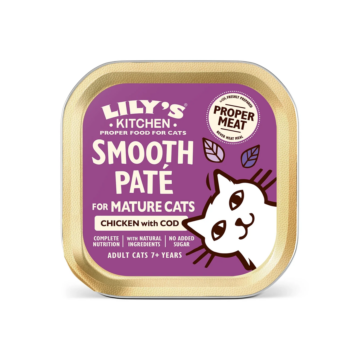 Lily's Kitchen - Wet Food For Cats - Chicken & Cod Paté for Mature Cats 85g
