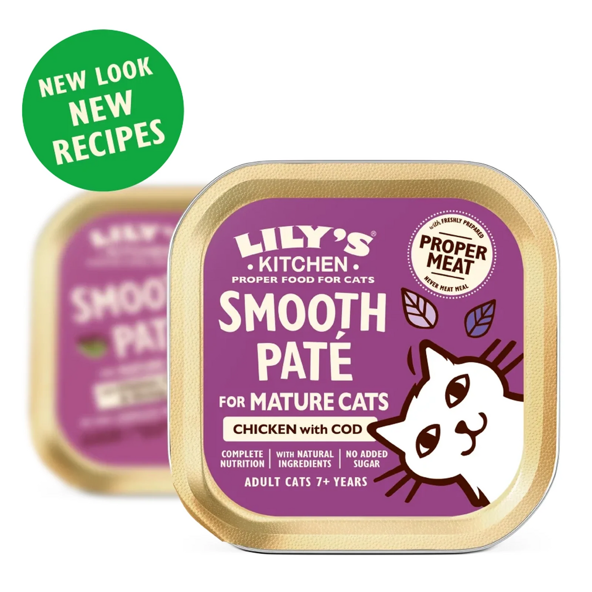 Lily's Kitchen - Wet Food For Cats - Chicken & Cod Paté for Mature Cats 85g