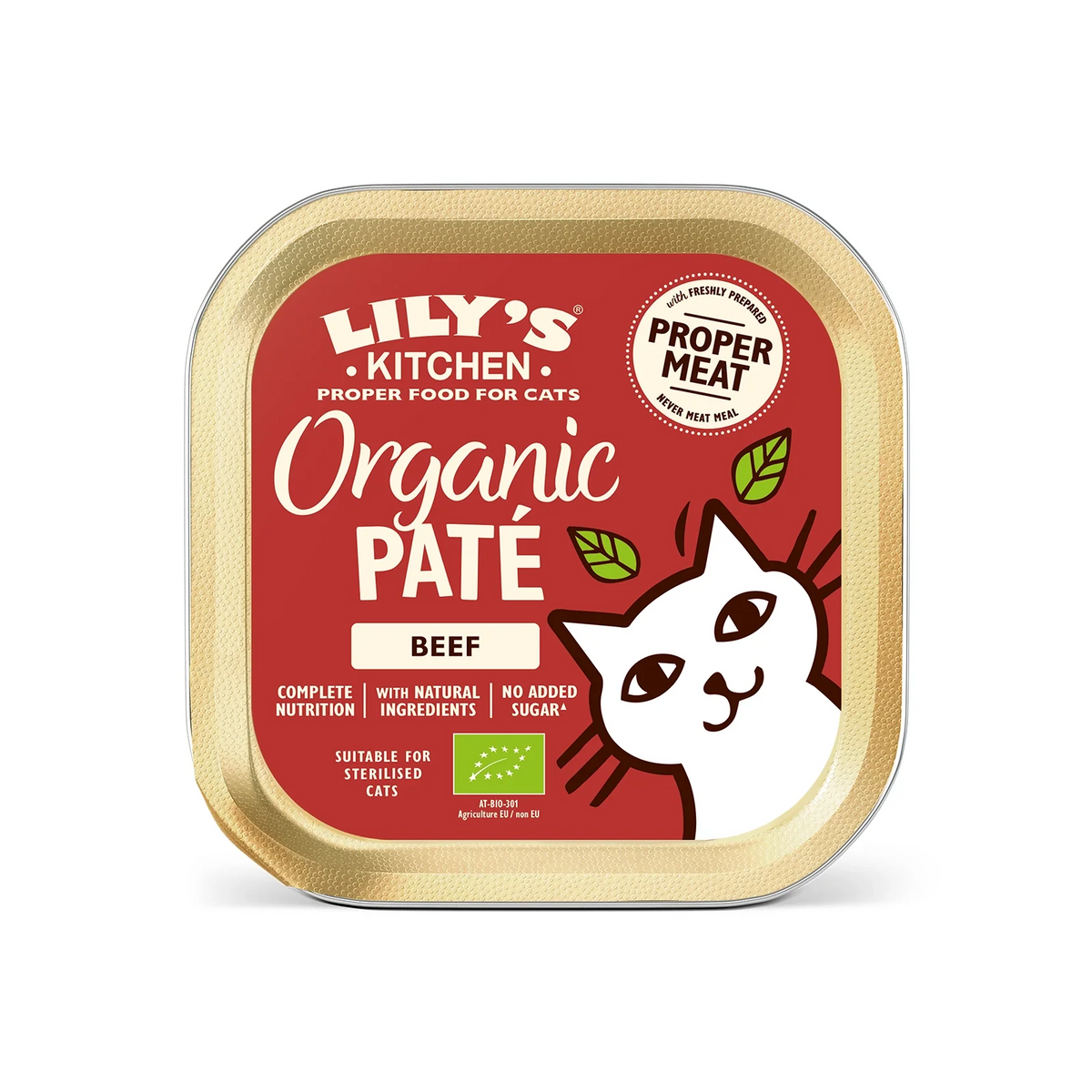 Lily's Kitchen - Wet Food For Cats - Organic Beef Paté 85g