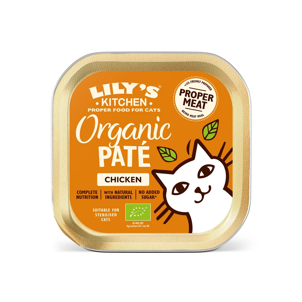 Lily's Kitchen - Wet Food For Cats - Organic Chicken Paté 85g