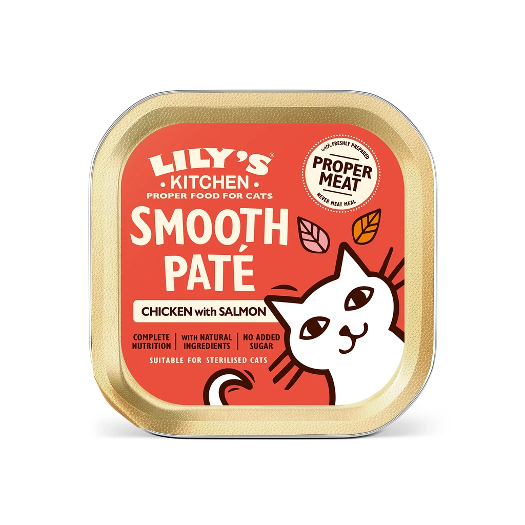 Lily's Kitchen - Wet Food For Cats - Salmon & Chicken with Prawns Paté 85g