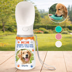 We Do It For You Photo - Personalized Pet Water Bottle With Drinking Feeder