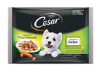 CESAR Multipack, 2x s piletinom i mrkvom, 2x s gov. i povrćem, u želeu, 4x100g