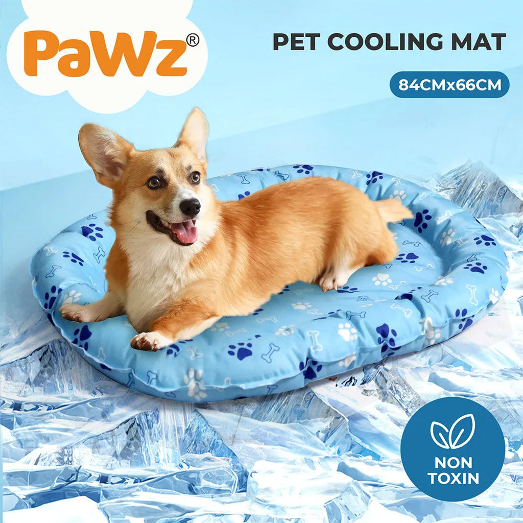 Pet Cooling Mat Dog Cat Gel Non-Toxic Bed Pillow Self-cool Summer Ice Pad