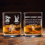 Thank You For Being My Daddy - Personalized Engraved Whiskey Glass