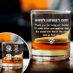 Thank You For Being My Daddy - Personalized Engraved Whiskey Glass