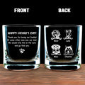 Thank You For Being My Daddy - Personalized Engraved Whiskey Glass