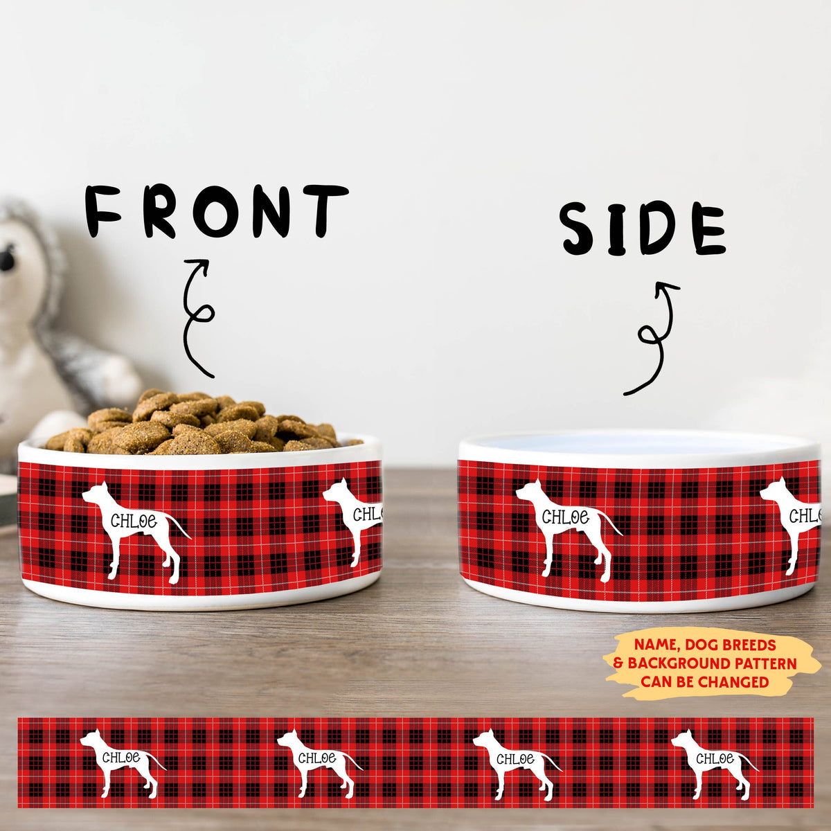 Dog Bowl - Personalized Ceramic Pet Bowl