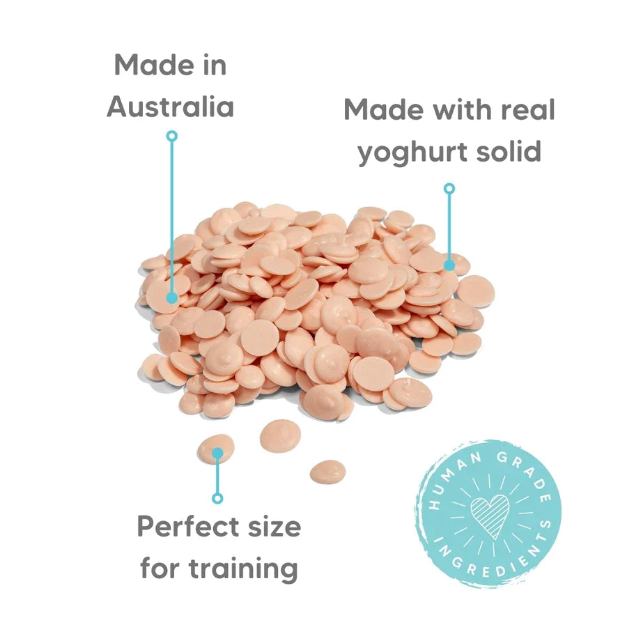 The Pet Project Natural Dog Treats Yoghurt Drops 250g