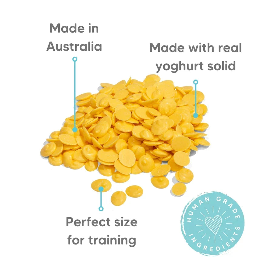 The Pet Project Natural Dog Treats Yoghurt Drops 250g