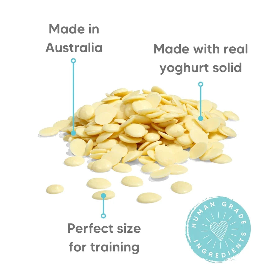 The Pet Project Natural Dog Treats Yoghurt Drops 250g