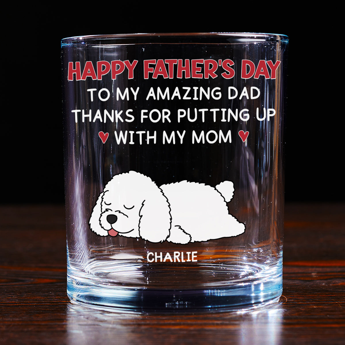Putting Up With Version 2 - Personalized Whiskey Glass